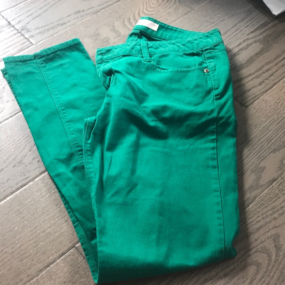 Green Skinny Pants